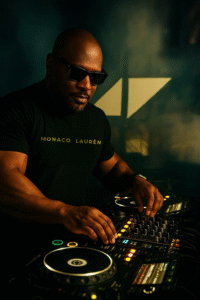 3 step music dancefloor moment showing minimalist Amapiano rhythm and controlled movement in a South African club setting.